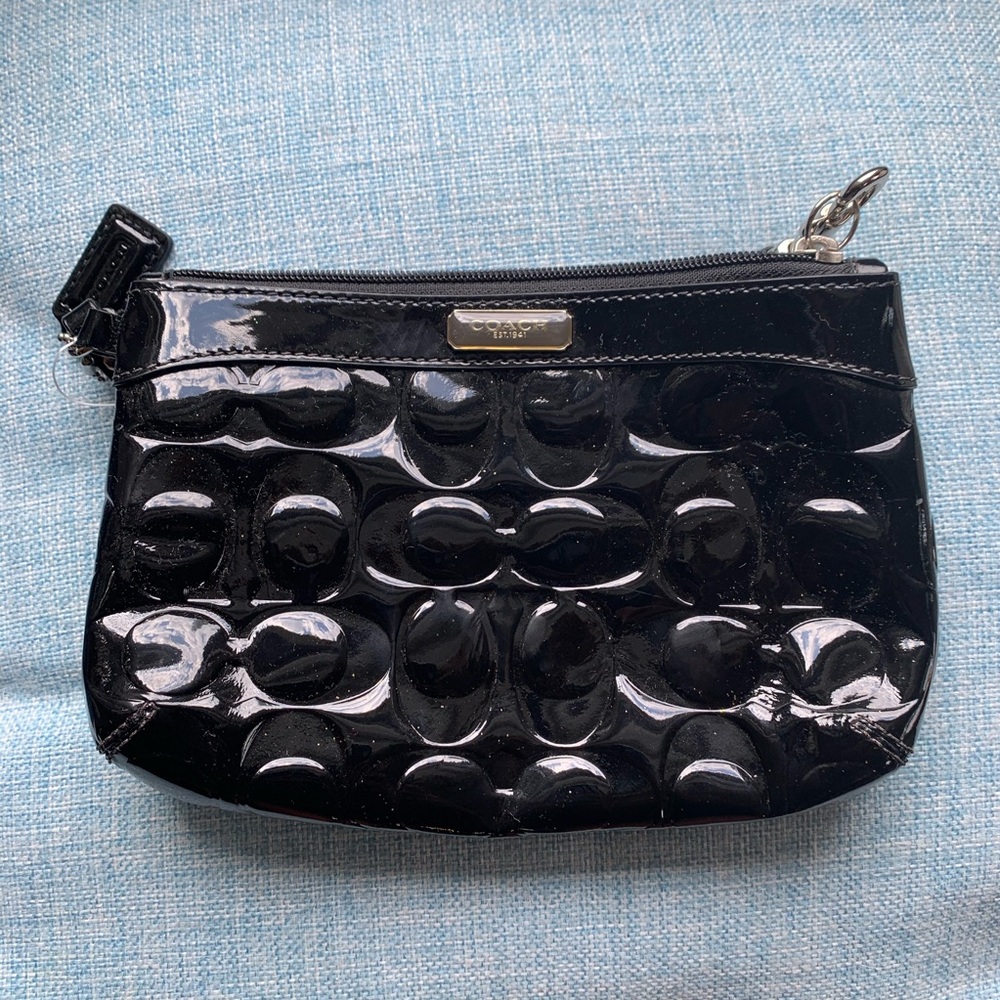 Black Coach Wristlet